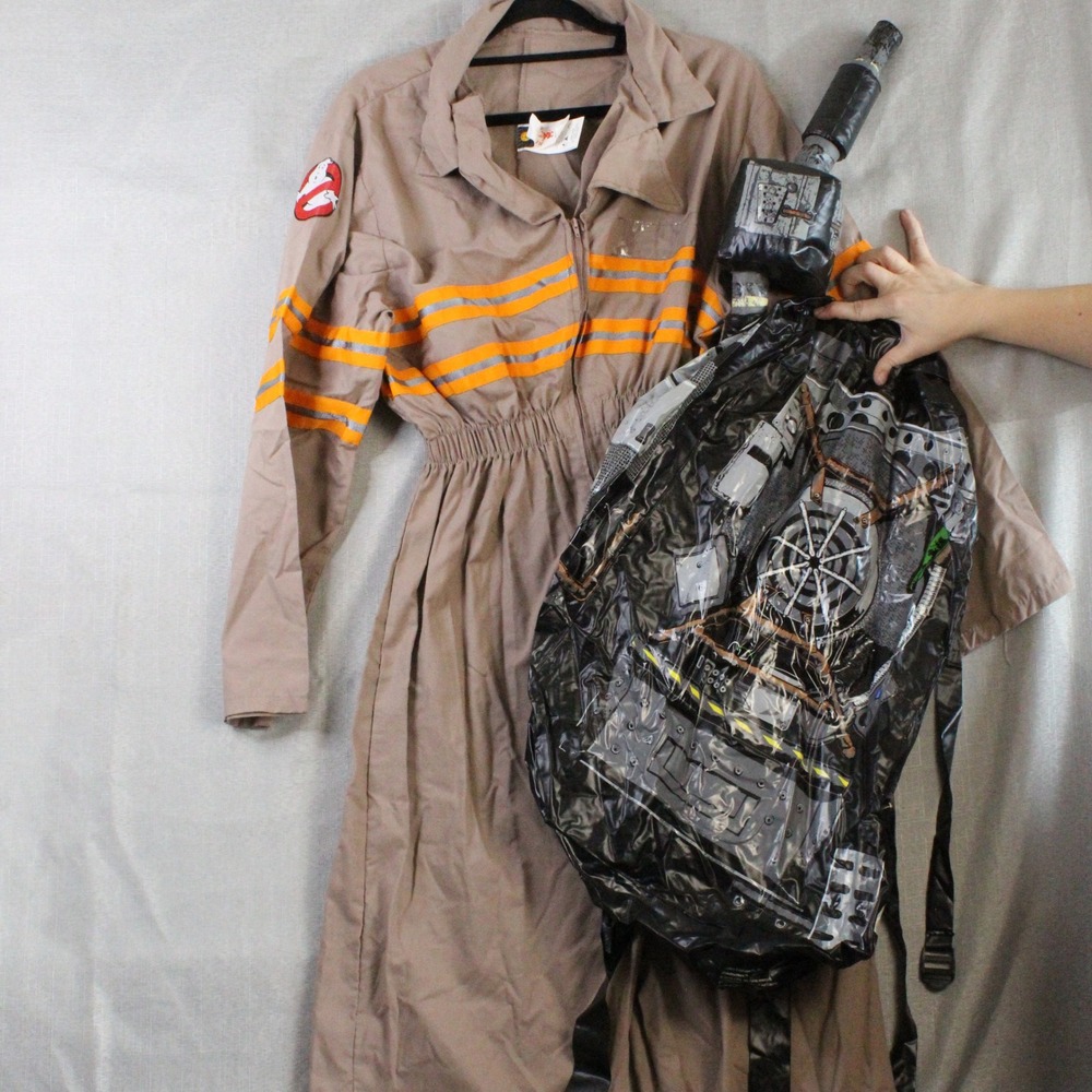 Rubie's Ghostbusters 2016 Costume Jumpsuit One Size Tan Orange Y2K Streetwear